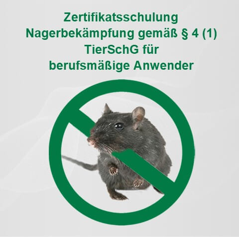 Zertifikatsschulung Nagerbekämpfung gemäß § 4 (1) TierSchG für berufsmäßige Anwender – Moosbach (Bayern)